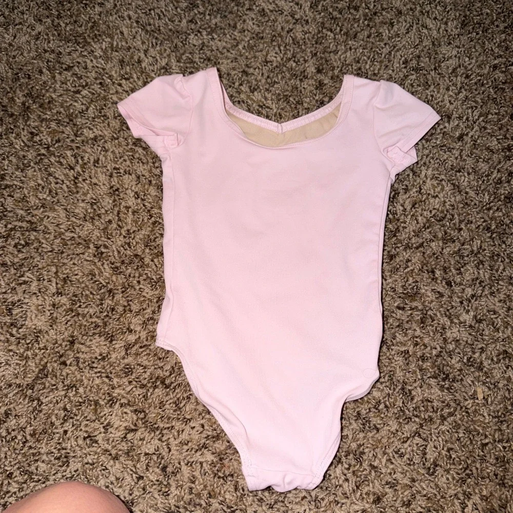 Danskin Now Girls Pink Cap Sleeve Ballet Leotard Size XXS 2-3 WU6580D